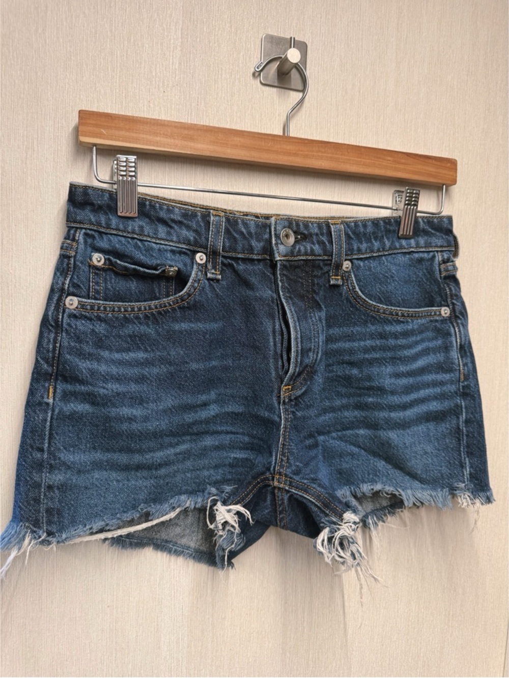 RAG & BONE Dre Low-Rise Denim Shorts, Size 25 - Picture 3 of 10